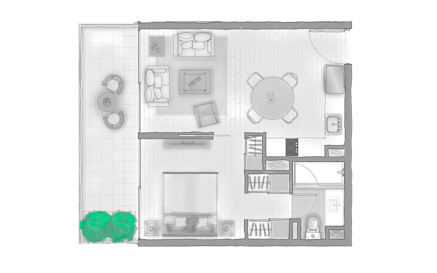 Plano del departamento