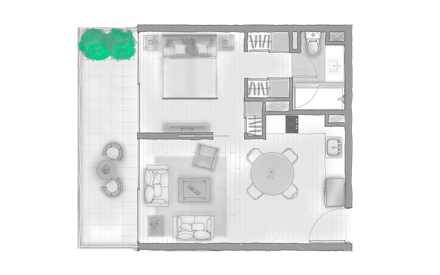Plano del departamento
